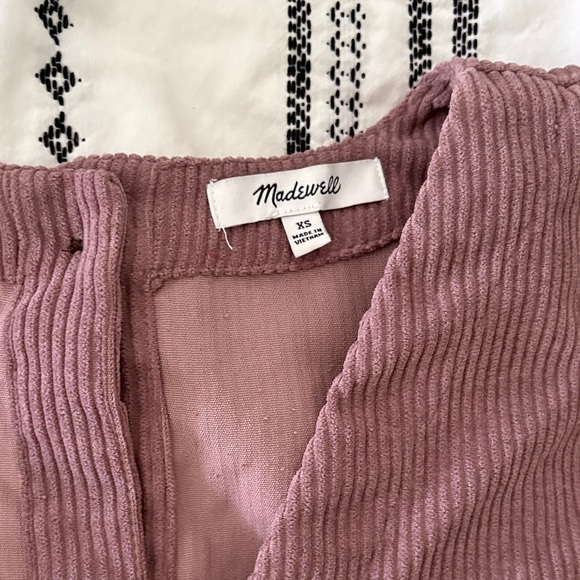 Madewell Mauve V-Neck Blouse - Picture 3 of 3